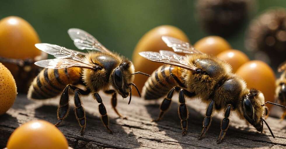 Lifecycle of a honeybee from egg to worker bee